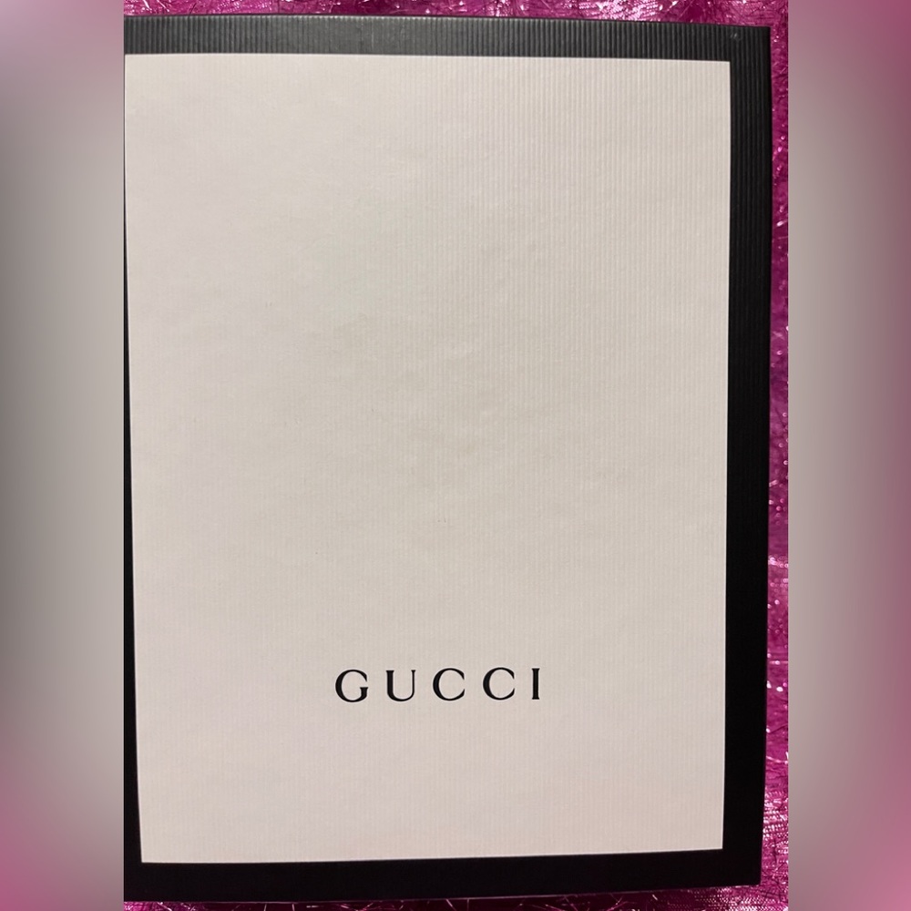 Gucci Classic Black & White Empty Box ，Size : 8.5×6.5×3.5"